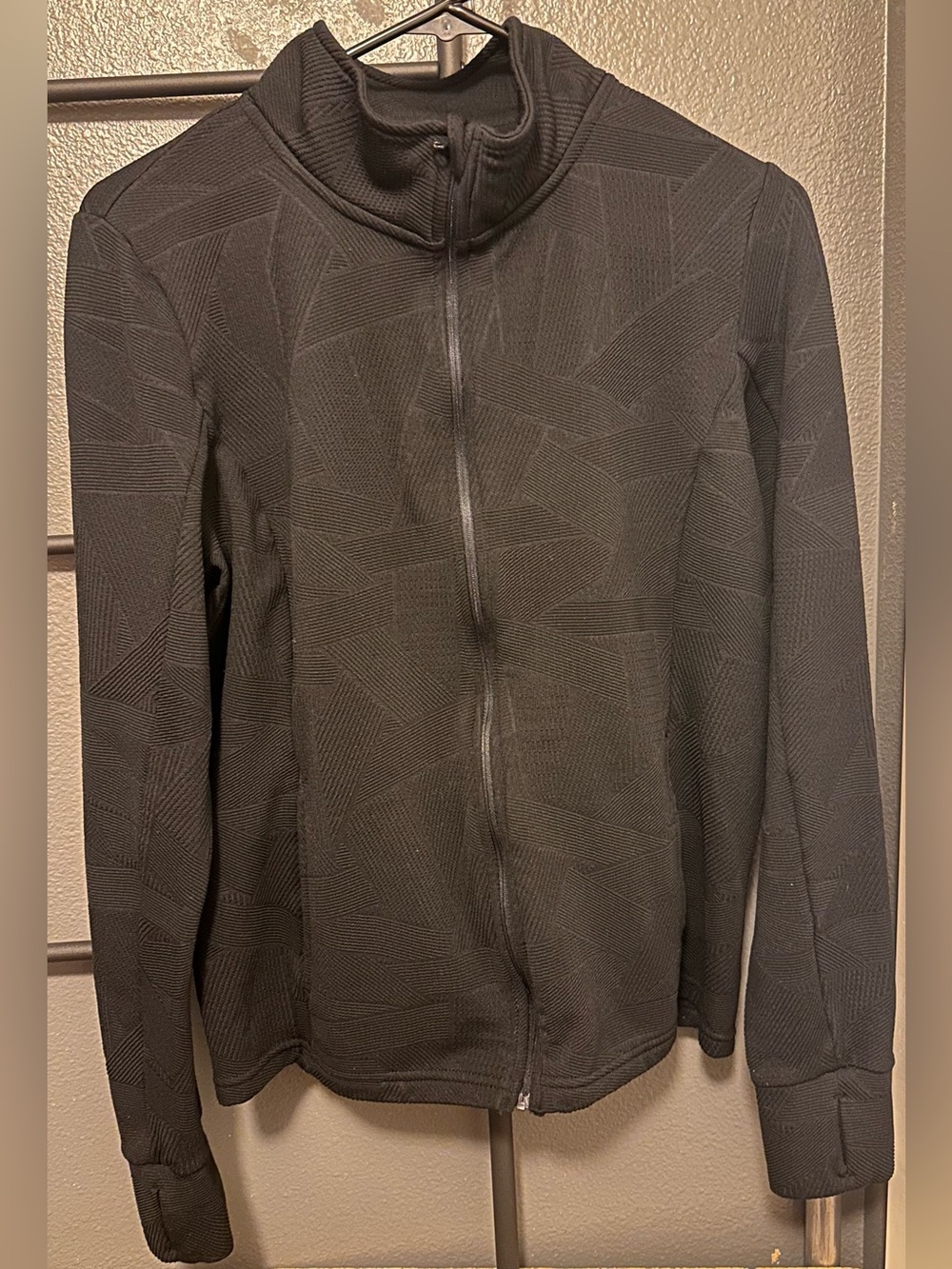Men's Black Zip-Up Sweater Jacket